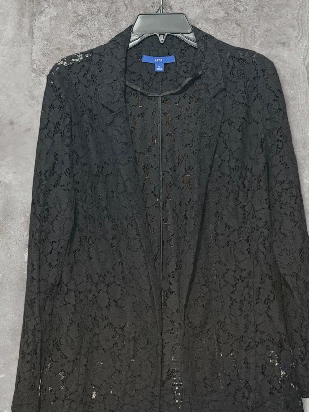 Apt. 9 Black Lace Blazer